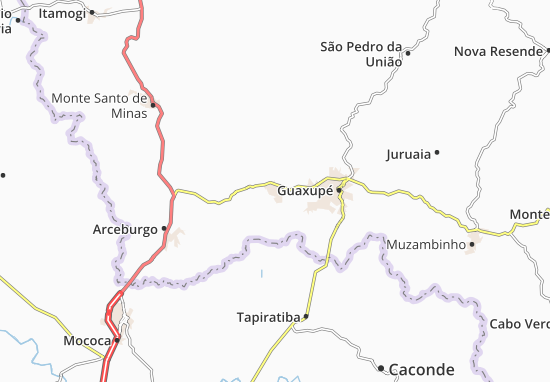 Karte Stadtplan Guaranésia