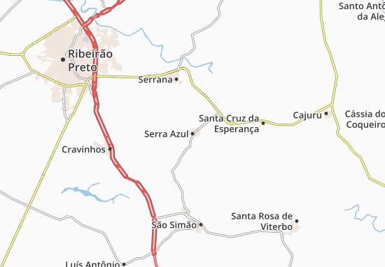 Karte Stadtplan Serra Azul