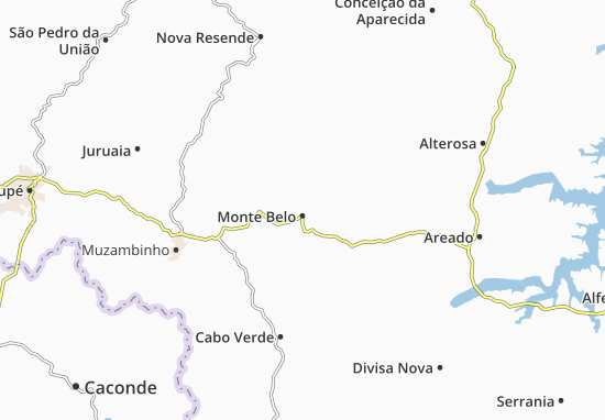 Karte Stadtplan Monte Belo