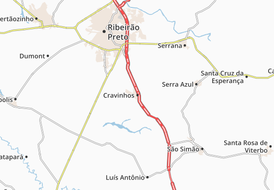 Karte Stadtplan Cravinhos