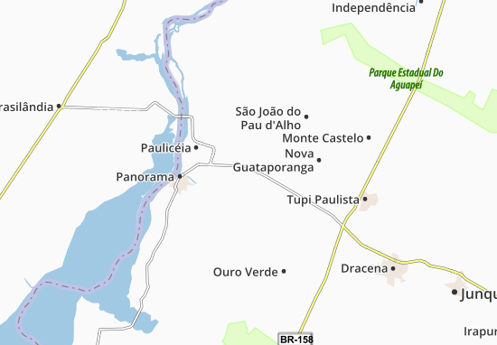 Karte Stadtplan Santa Mercedes