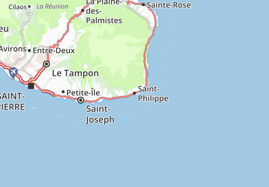 Kaart Plattegrond Saint-Philippe