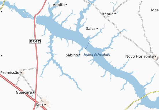 Kaart Plattegrond Sabino