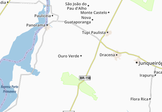 Karte Stadtplan Ouro Verde