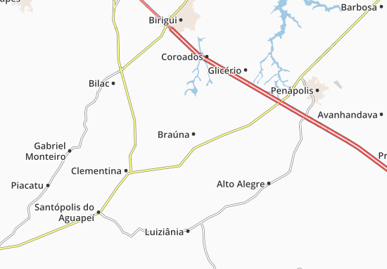 Braúna Map