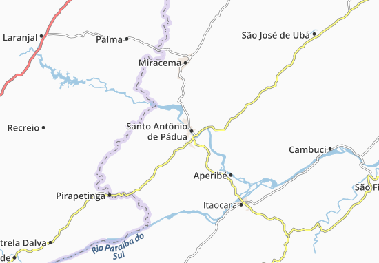 Kaart Plattegrond Santo Antônio de Pádua
