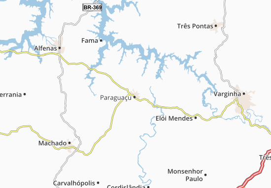 Karte Stadtplan Paraguaçu