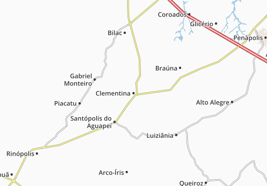 Karte Stadtplan Clementina
