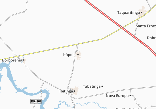 Kaart Plattegrond Itápolis