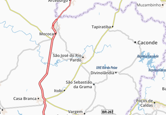 Carte-Plan São José do Rio Pardo