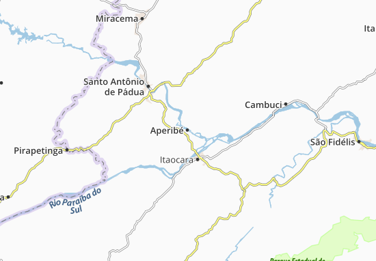 Karte Stadtplan Aperibé