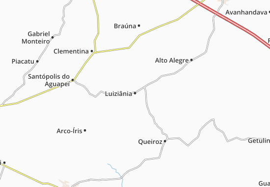 Kaart Plattegrond Luiziânia