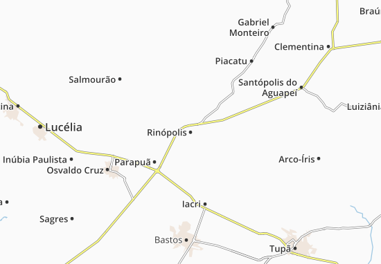 Kaart Plattegrond Rinópolis