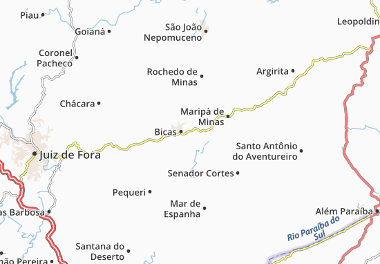 Karte Stadtplan Guarará