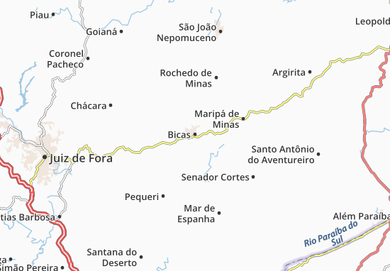 Karte Stadtplan Bicas