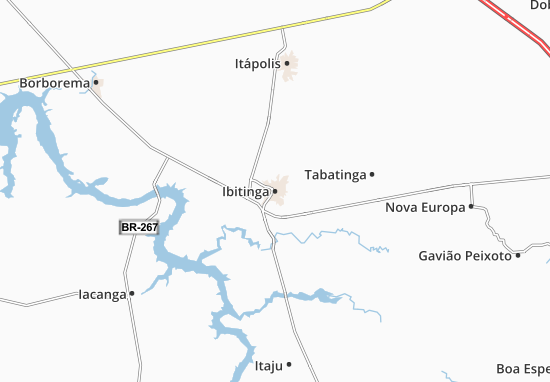Karte Stadtplan Ibitinga