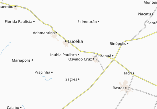 Kaart Plattegrond Inúbia Paulista