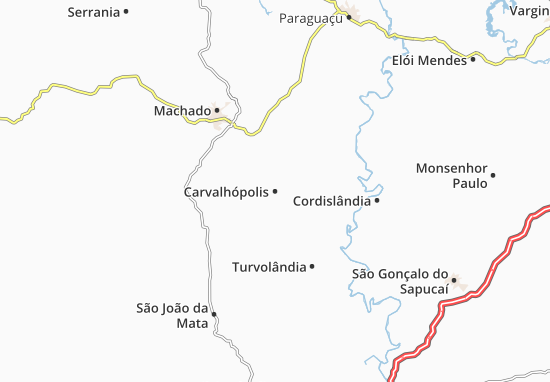 Mapa Carvalhópolis