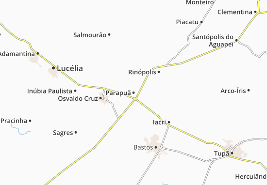 Parapuã Map
