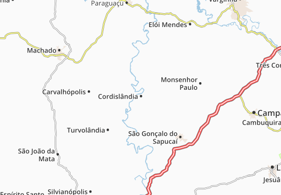 Karte Stadtplan Cordislândia