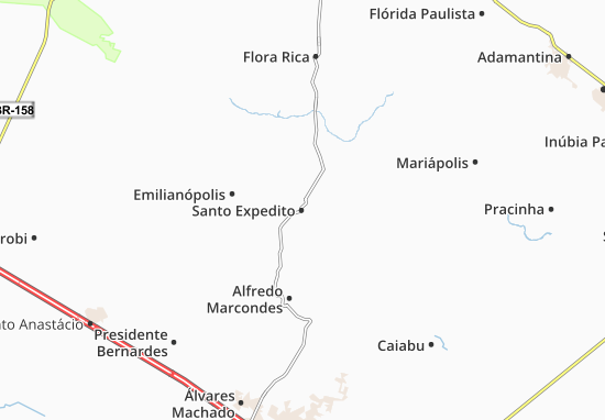 Karte Stadtplan Santo Expedito