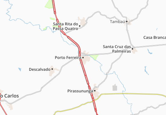 Kaart Plattegrond Porto Ferreira