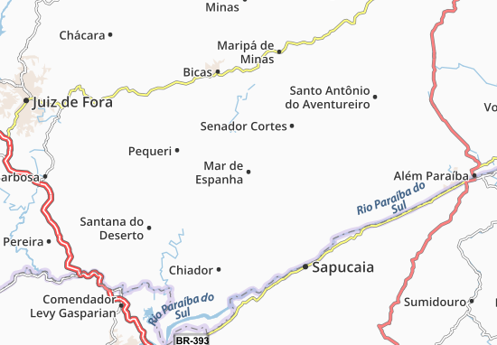 Karte Stadtplan Mar de Espanha