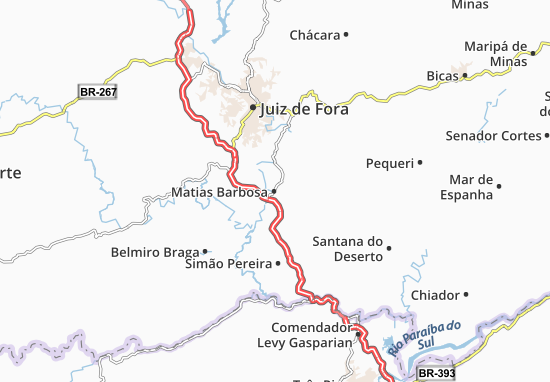 Kaart Plattegrond Matias Barbosa