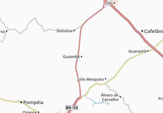 Karte Stadtplan Guaimbê