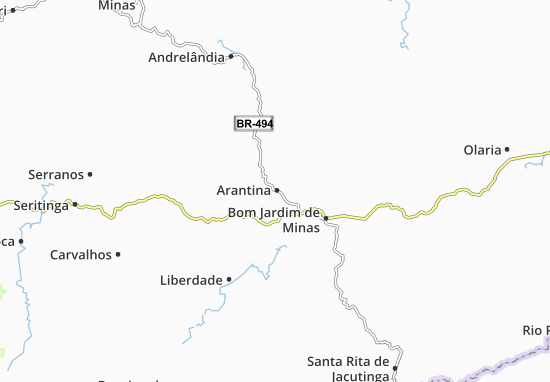 Kaart Plattegrond Arantina
