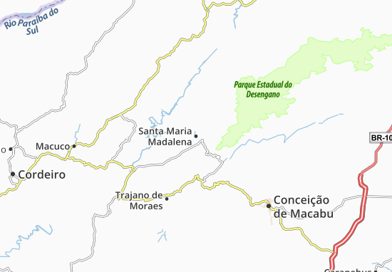 Kaart Plattegrond Santa Maria Madalena