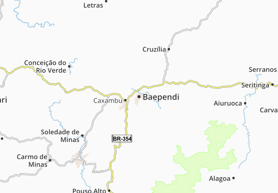 Baependi Map