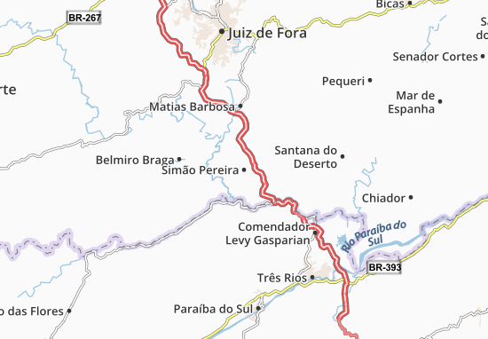 Karte Stadtplan Simão Pereira
