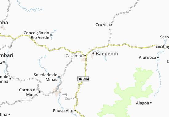 Mapa Caxambu