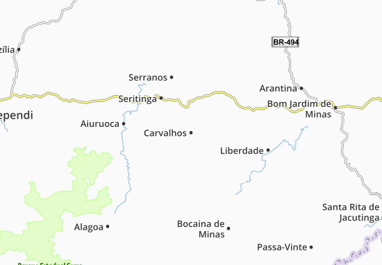 Carvalhos Map