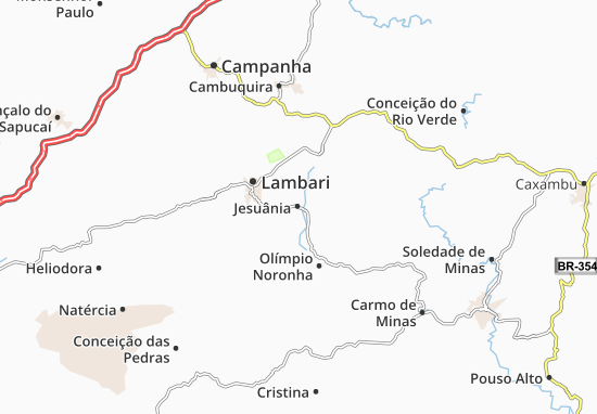 Karte Stadtplan Jesuânia