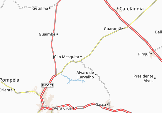 Karte Stadtplan Júlio Mesquita