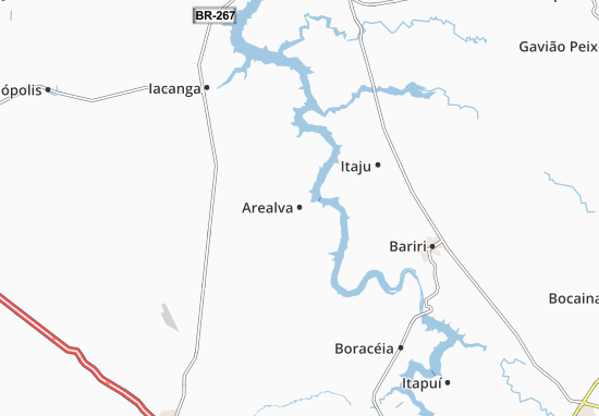 Karte Stadtplan Arealva