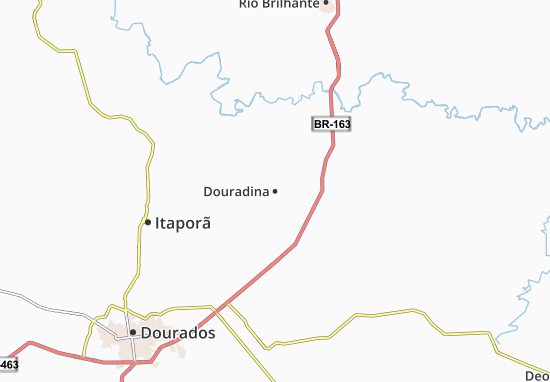 Karte Stadtplan Douradina
