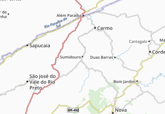 Karte Stadtplan Sumidouro