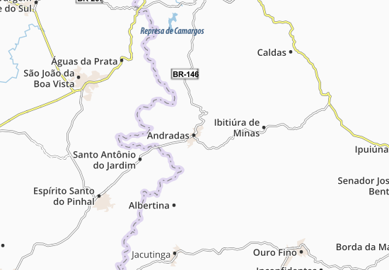 Mapa Andradas