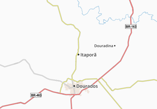 Kaart Plattegrond Itaporã