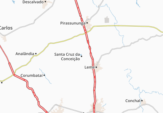 Santa Cruz da Conceição Map