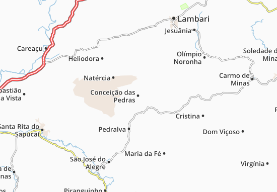 Mapa Conceição das Pedras