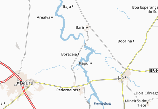 Kaart Plattegrond Boracéia