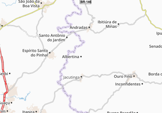 Mapa Albertina