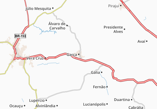 Kaart Plattegrond Garça