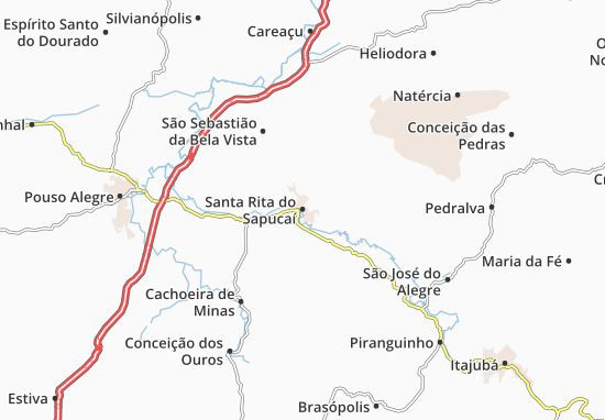 Carte-Plan Santa Rita do Sapucaí