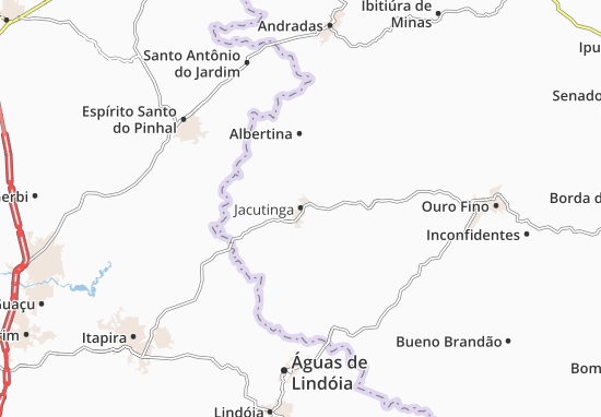 Karte Stadtplan Jacutinga