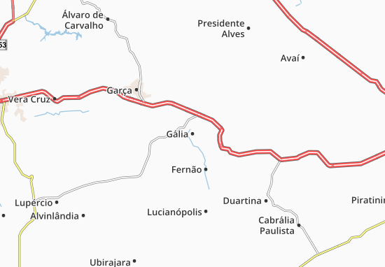 Karte Stadtplan Gália